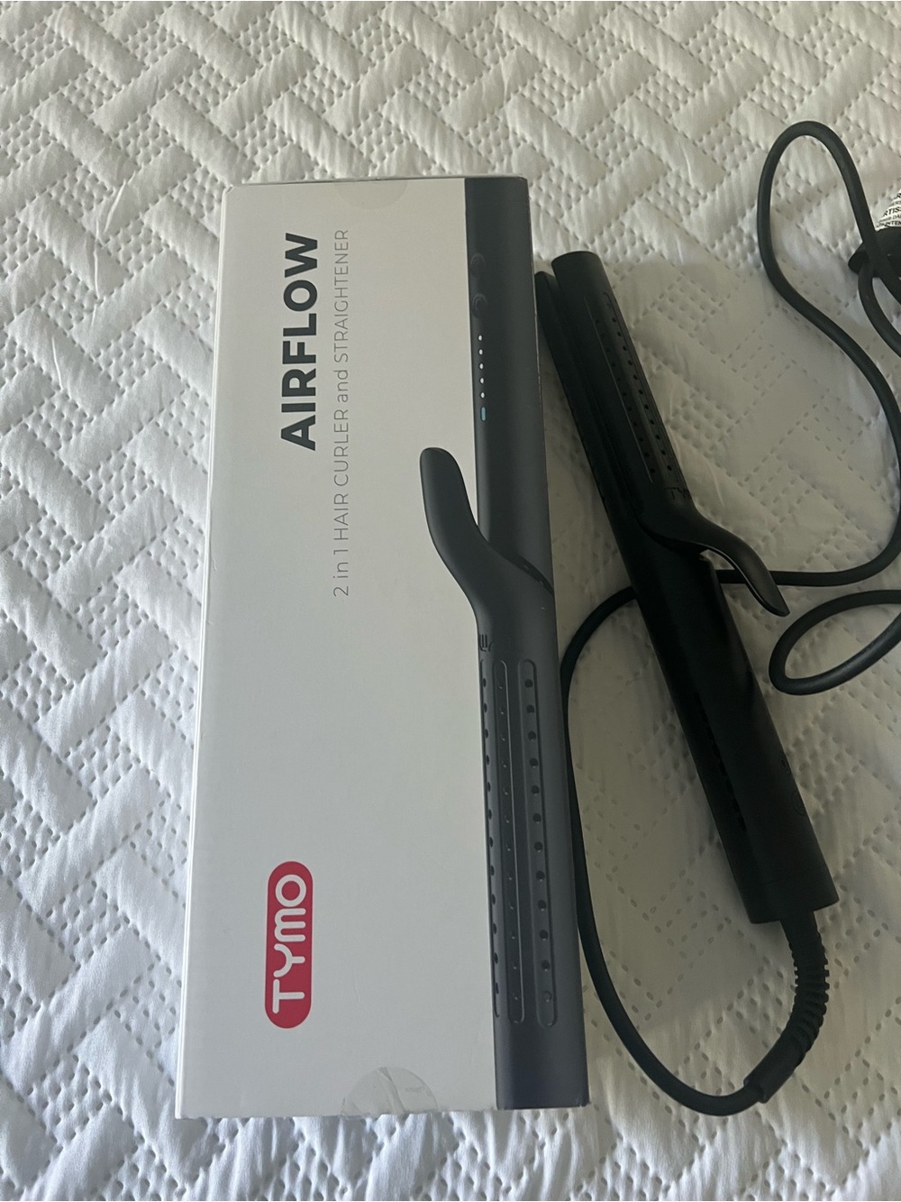 Tymo Airflow 2-in-1 Black Hair Curler & Straightener